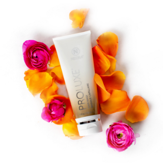 Tube of ProLuxe Hair Mask shown. 